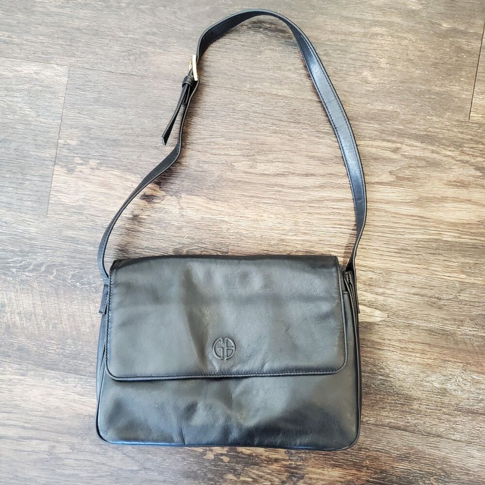 Vintage Giani Bernini Black Shoulder Bag